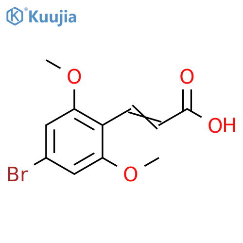 3-(4-bromo-2,6-dimethoxyphenyl)prop-2-enoic acid structure