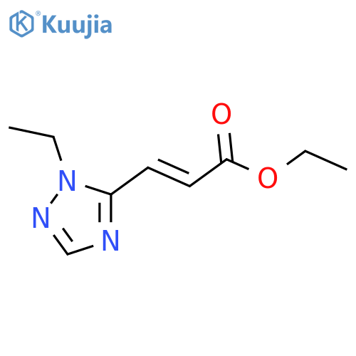 ethyl (2E)-3-(1-ethyl-1H-1,2,4-triazol-5-yl)prop-2-enoate structure