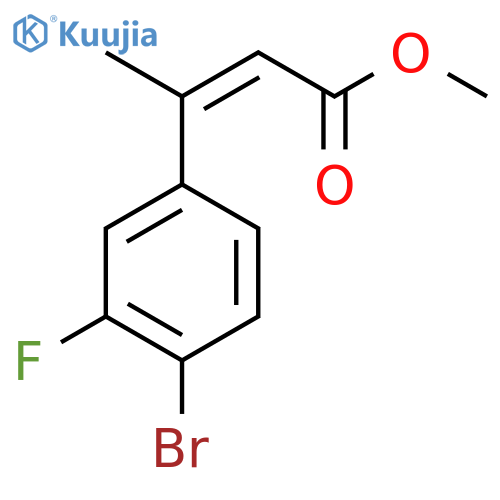 methyl (2Z)-3-(4-bromo-3-fluorophenyl)but-2-enoate structure