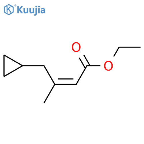 ethyl (2Z)-4-cyclopropyl-3-methylbut-2-enoate structure
