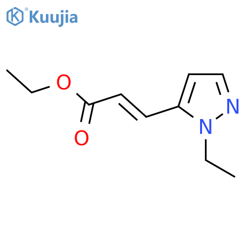 ethyl (2E)-3-(1-ethyl-1H-pyrazol-5-yl)prop-2-enoate structure