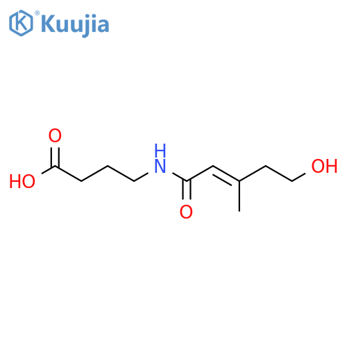 4-(5-Hydroxy-3-methylpent-2-enamido)butanoic acid structure