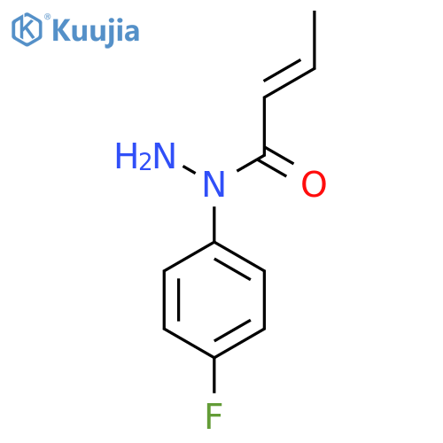 N-(4-fluorophenyl)but-2-enehydrazide structure