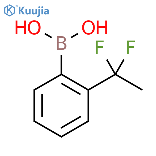 (2-(1,1-difluoroethyl)phenyl)boronic acid structure