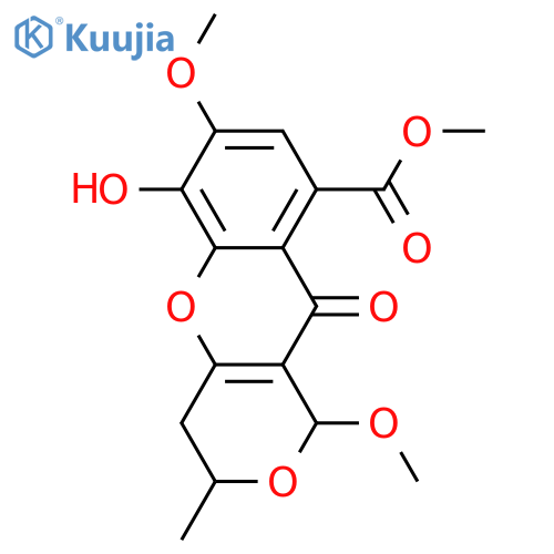 1,6,7-Trihydroxy-3-methyl-10-oxo-1H,10H-pyrano[4,3-b][1]benzopyran-9-carboxylic acid; (1S,3R)-form, 1,7-Di-Me ether, Me ester structure