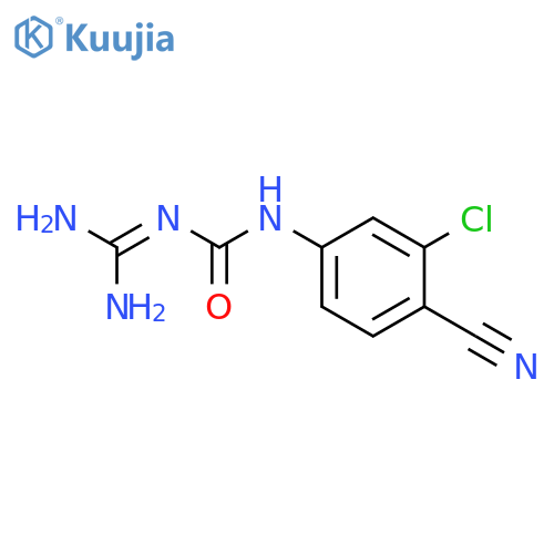 Urea,N-(aminoiminomethyl)-N'-(3-chloro-4-cyanophenyl)- structure