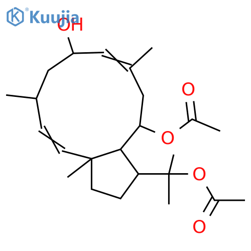 2,7-Dolabelladiene-6,10,18-triol; (2E,6β,7E,10α)-form, 10,18-Di-Ac structure