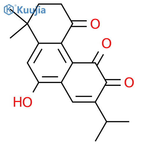 11,12-Dihydroxy-20-nor-5,7,9,11,13-abietapentaen-1-one; 11,12-Quinone, 7-hydroxy structure