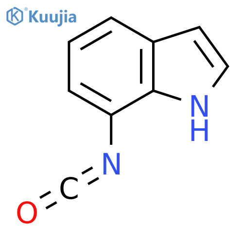 7-isocyanato-1H-indole structure