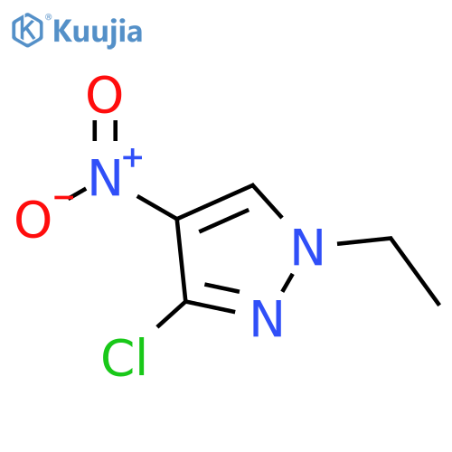 3-chloro-1-ethyl-4-nitro-1H-pyrazole structure