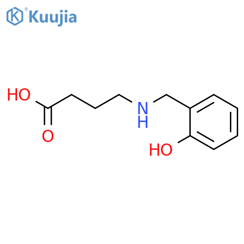 4-{(2-hydroxyphenyl)methylamino}butanoic acid structure