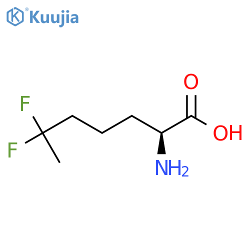 (2S)-2-amino-6,6-difluoroheptanoic acid structure