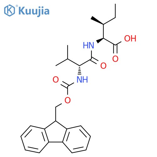 (2S,3S)-2-(2R)-2-({(9H-fluoren-9-yl)methoxycarbonyl}amino)-3-methylbutanamido-3-methylpentanoic acid structure