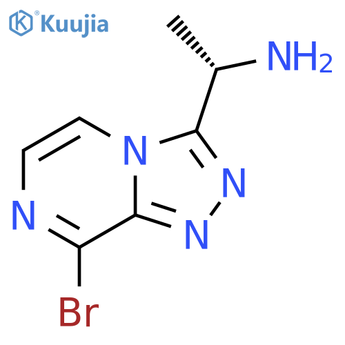 (1S)-1-{8-bromo-1,2,4triazolo4,3-apyrazin-3-yl}ethan-1-amine structure