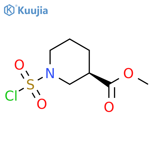 methyl (3R)-1-(chlorosulfonyl)piperidine-3-carboxylate structure
