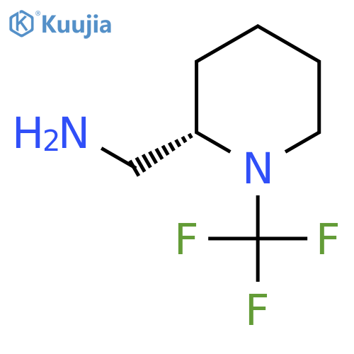 (2S)-1-(trifluoromethyl)piperidin-2-ylmethanamine structure