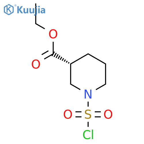 ethyl (3R)-1-(chlorosulfonyl)piperidine-3-carboxylate structure