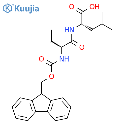 (2S)-2-(2R)-2-({(9H-fluoren-9-yl)methoxycarbonyl}amino)butanamido-4-methylpentanoic acid structure