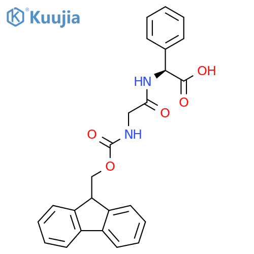(2S)-2-2-({(9H-fluoren-9-yl)methoxycarbonyl}amino)acetamido-2-phenylacetic acid structure