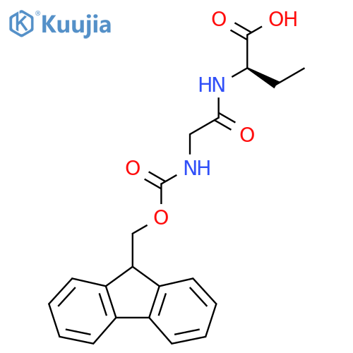 (2R)-2-2-({(9H-fluoren-9-yl)methoxycarbonyl}amino)acetamidobutanoic acid structure