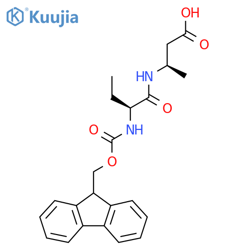 (3R)-3-(2S)-2-({(9H-fluoren-9-yl)methoxycarbonyl}amino)butanamidobutanoic acid structure
