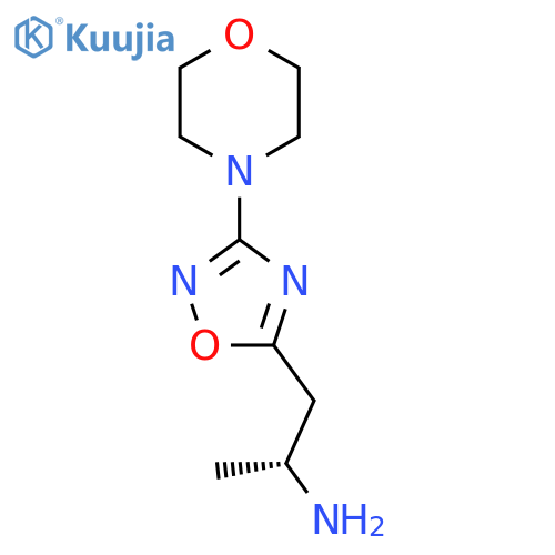 (2R)-1-3-(morpholin-4-yl)-1,2,4-oxadiazol-5-ylpropan-2-amine structure