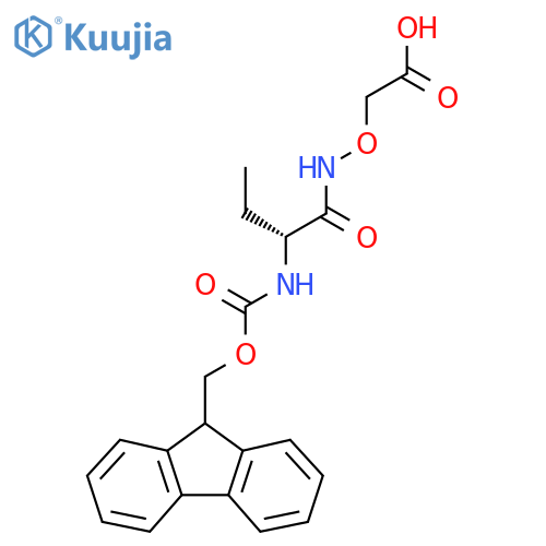 2-{(2R)-2-({(9H-fluoren-9-yl)methoxycarbonyl}amino)butanamidooxy}acetic acid structure