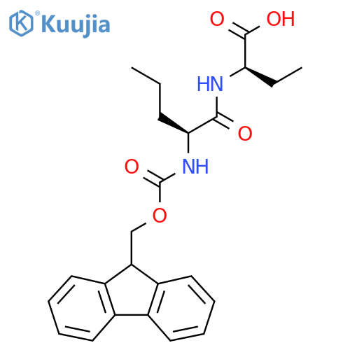 (2R)-2-(2S)-2-({(9H-fluoren-9-yl)methoxycarbonyl}amino)pentanamidobutanoic acid structure