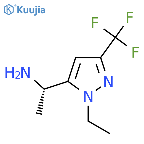 (1S)-1-1-ethyl-3-(trifluoromethyl)-1H-pyrazol-5-ylethan-1-amine structure
