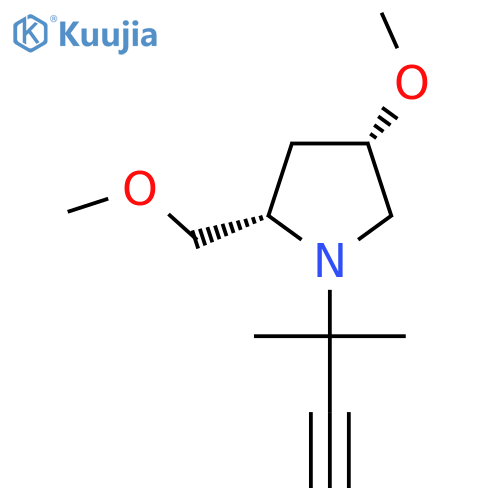 (2S,4S)-4-methoxy-2-(methoxymethyl)-1-(2-methylbut-3-yn-2-yl)pyrrolidine structure