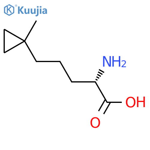 (2S)-2-amino-5-(1-methylcyclopropyl)pentanoic acid structure