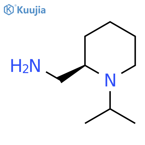 (2R)-1-(propan-2-yl)piperidin-2-ylmethanamine structure