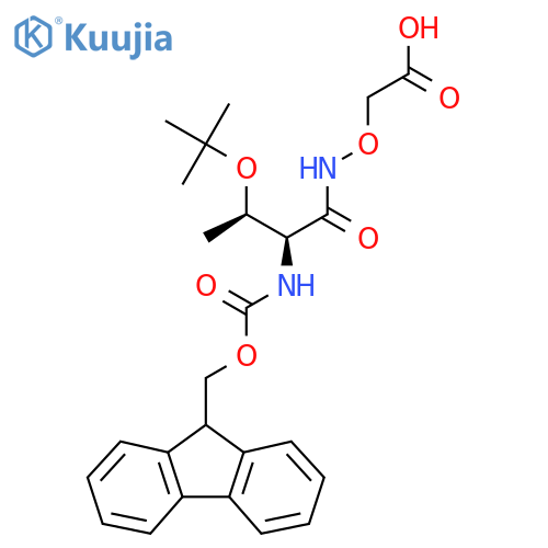 2-{(2S,3R)-3-(tert-butoxy)-2-({(9H-fluoren-9-yl)methoxycarbonyl}amino)butanamidooxy}acetic acid structure