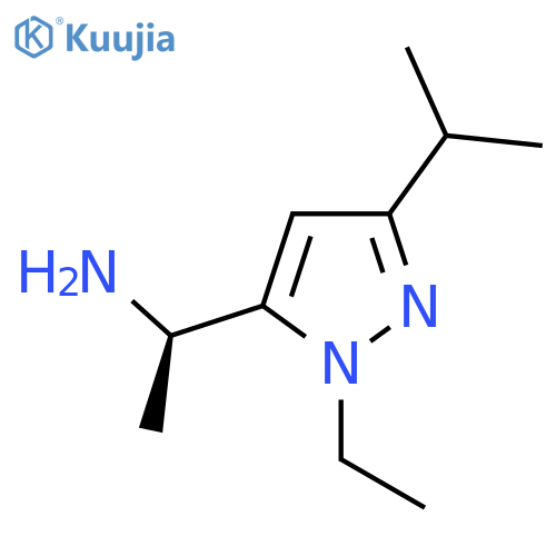 (1R)-1-1-ethyl-3-(propan-2-yl)-1H-pyrazol-5-ylethan-1-amine structure