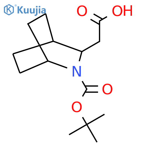 2-(1s,4s)-2-(tert-butoxy)carbonyl-2-azabicyclo2.2.2octan-3-ylacetic acid structure