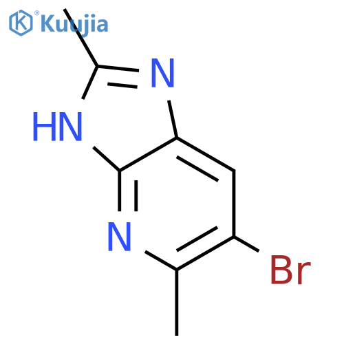 6-bromo-2,5-dimethyl-3H-imidazo4,5-bpyridine structure
