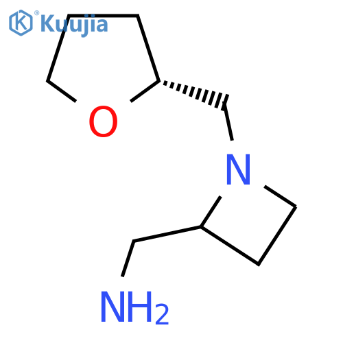 (1-{(2R)-oxolan-2-ylmethyl}azetidin-2-yl)methanamine structure