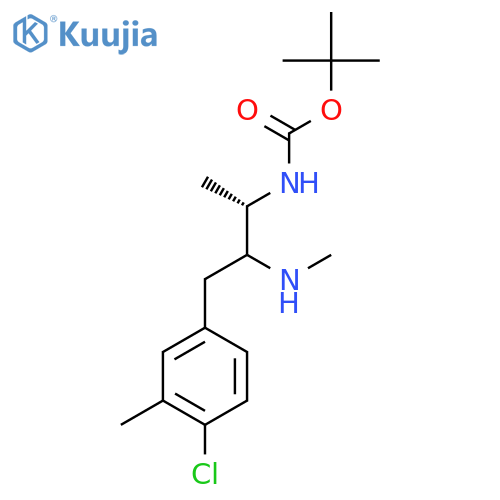 tert-butyl N-(2S)-4-(4-chloro-3-methylphenyl)-3-(methylamino)butan-2-ylcarbamate structure