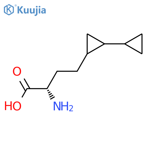 (2S)-2-amino-4-(2-cyclopropylcyclopropyl)butanoic acid structure