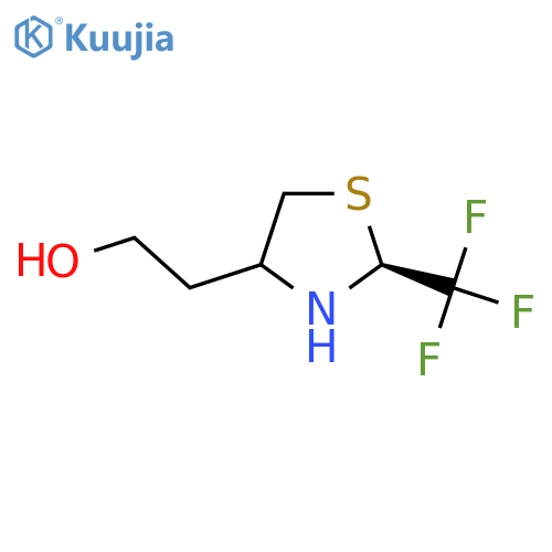 2-(2S)-2-(trifluoromethyl)-1,3-thiazolidin-4-ylethan-1-ol structure