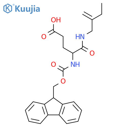 4-({(9H-fluoren-9-yl)methoxycarbonyl}amino)-4-(2-methylidenebutyl)carbamoylbutanoic acid structure