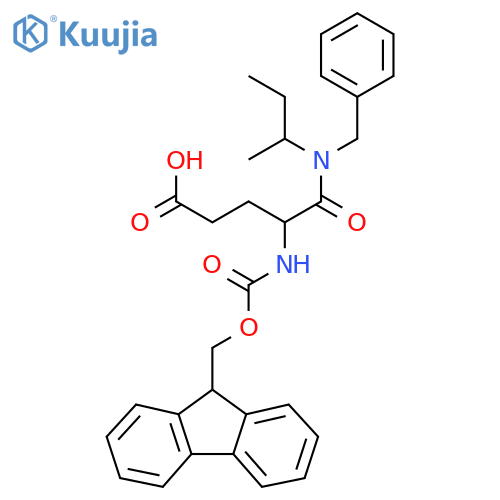 4-benzyl(butan-2-yl)carbamoyl-4-({(9H-fluoren-9-yl)methoxycarbonyl}amino)butanoic acid structure