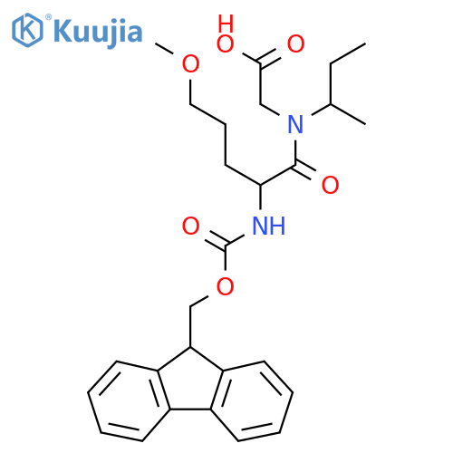 2-N-(butan-2-yl)-2-({(9H-fluoren-9-yl)methoxycarbonyl}amino)-5-methoxypentanamidoacetic acid structure