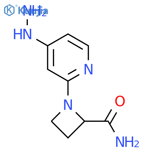 1-(4-hydrazinylpyridin-2-yl)azetidine-2-carboxamide structure
