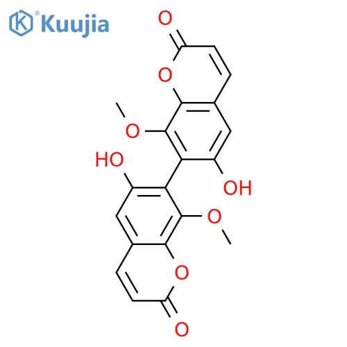 6,6',8,8'-Tetrahydroxy-7,7'-bicoumarin; 8,8'-Di-Me ether structure