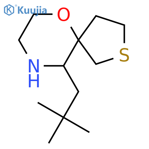 10-(2,2-dimethylpropyl)-6-oxa-2-thia-9-azaspiro4.5decane structure