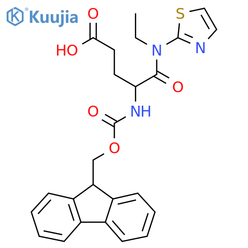 4-ethyl(1,3-thiazol-2-yl)carbamoyl-4-({(9H-fluoren-9-yl)methoxycarbonyl}amino)butanoic acid structure
