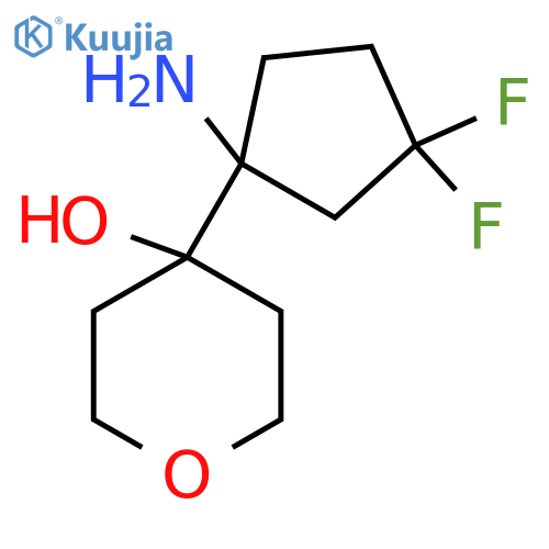 4-(1-amino-3,3-difluorocyclopentyl)oxan-4-ol structure