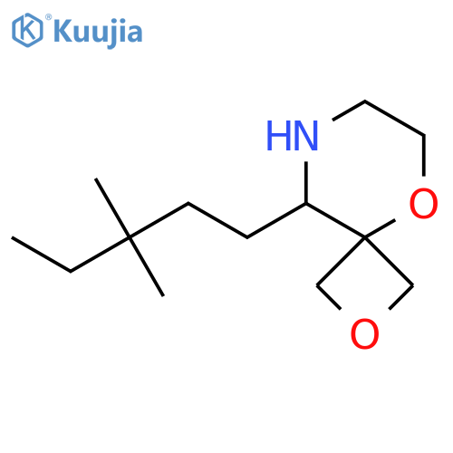 9-(3,3-dimethylpentyl)-2,5-dioxa-8-azaspiro3.5nonane structure