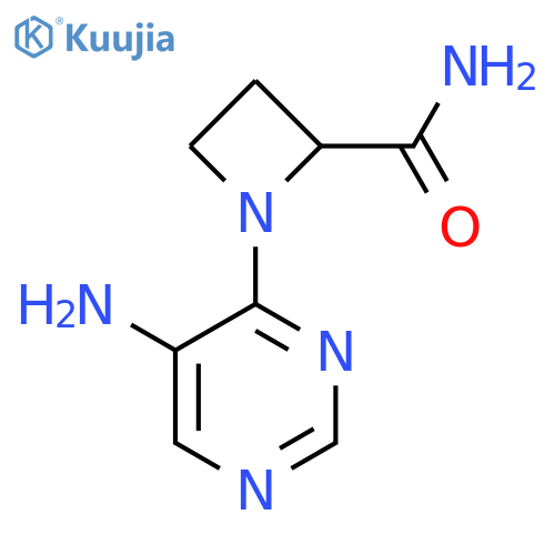 1-(5-aminopyrimidin-4-yl)azetidine-2-carboxamide structure